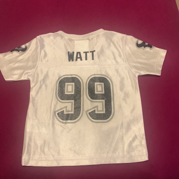 NFL TEAM APPAREL KIDS 2023 HOUSTON TEXANS JJ WATT # 99 Licensed Jersey 3T NWOT - Picture 2 of 6